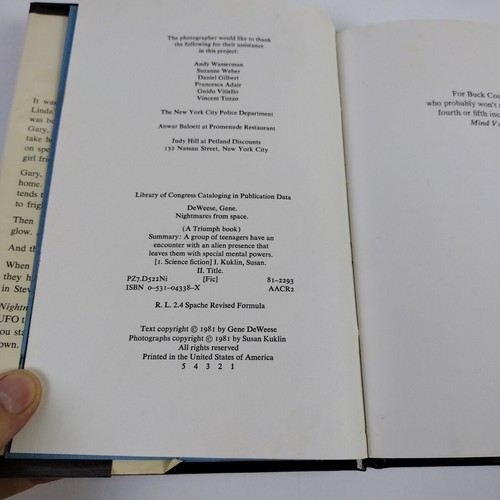 Nightmares From Space; Gene DeWeese & Susan Kulkin 1981 Library Binding HC 1st - Picture 5 of 12