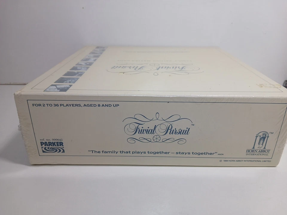 Trivial Pursuit Family Edition Master Board Game New Sealed 1988 - Image 3 of 4