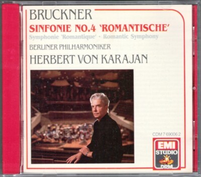Herbert von KARAJAN: BRUCKNER Symphony No.4 Romantic BPO EMI CD