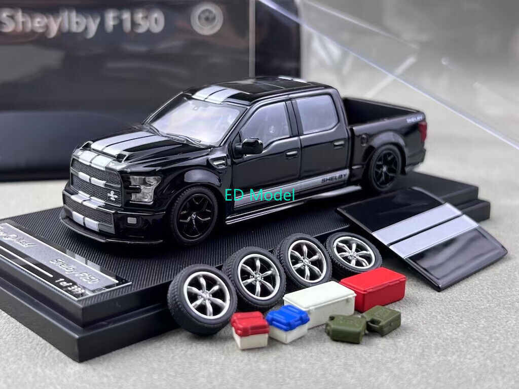 BN Funny 1:64 Black F-150 Shelby Pickup Truck Model Diecast Metal Car