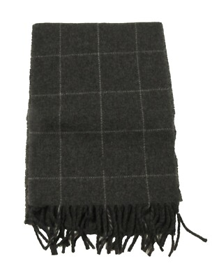 Polo Ralph Lauren Men's Dark Grey Plaid Pattern Wool Blend