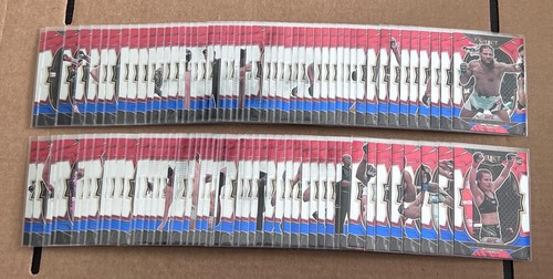 PANINI SELECT UFC 2023 COMPLETE CONCOURSE RED & BLUE (100 CARD) SLEEVED SET