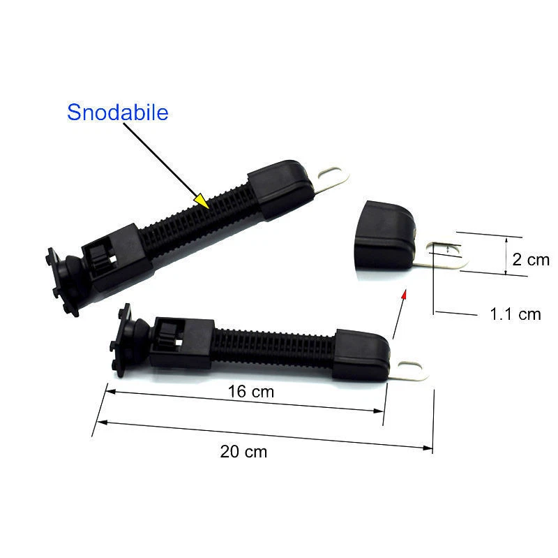 SUPPORTO PORTA CELLULARE PER MOTO SCOOTER BIKE SNODABILE UNIVERSALE SMARTPHONE - Immagine 3 di 4