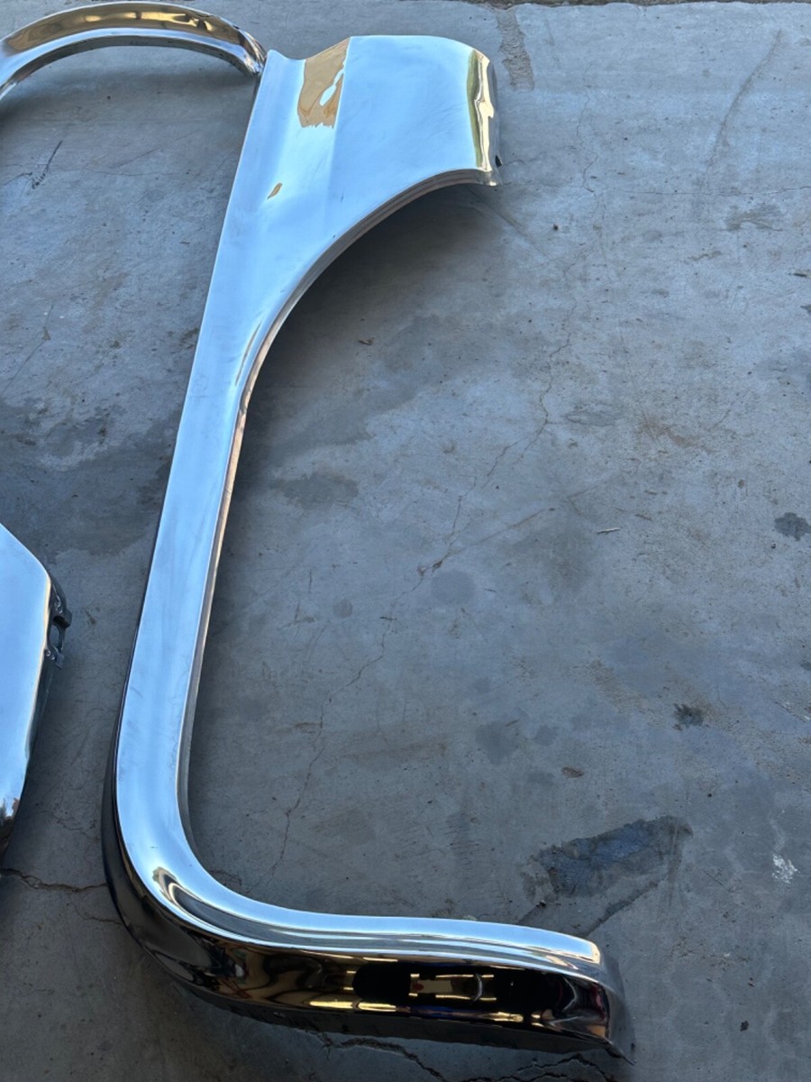 1957 1958 CADILLAC ELDORADO PAIR REAR FENDER SKIRTS POLISHED
