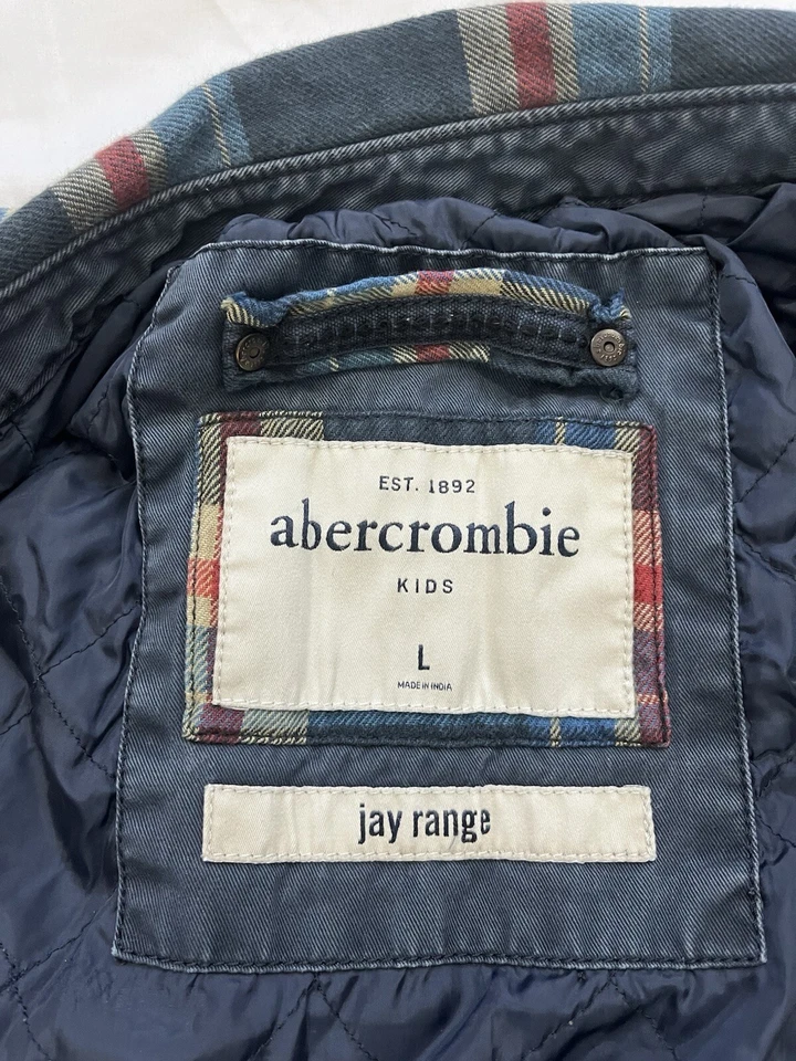 Chaqueta acolchada a cuadros Abercrombie Kids Jay Range talla L (grande) - Ropa exterior para niños " Foto 3 de 4