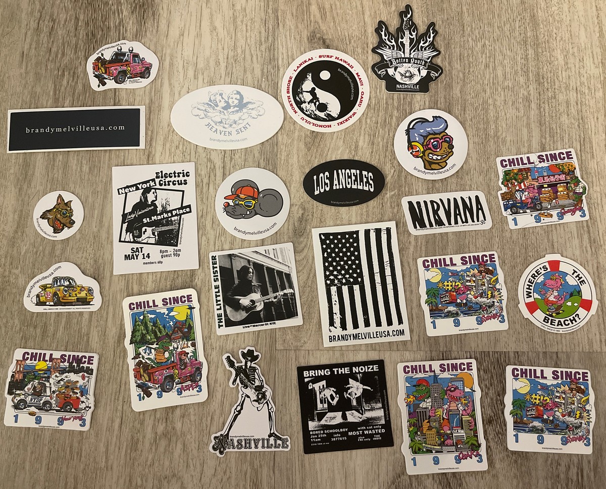 Brandy Melville Deco Vinyl Stickers Random Lot Of 20