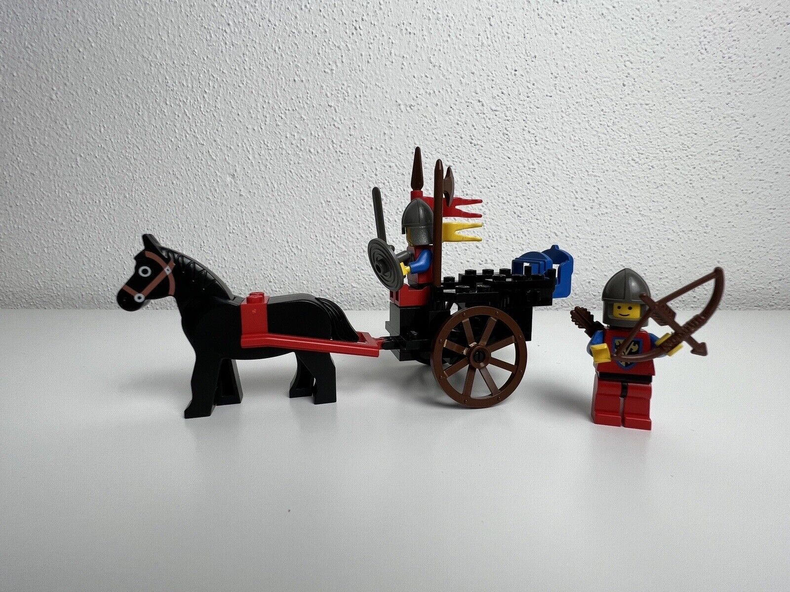LEGO Castle Horse Cart 6022 Set Gebraucht, Minifiguren Anleitung Ritter Pferd