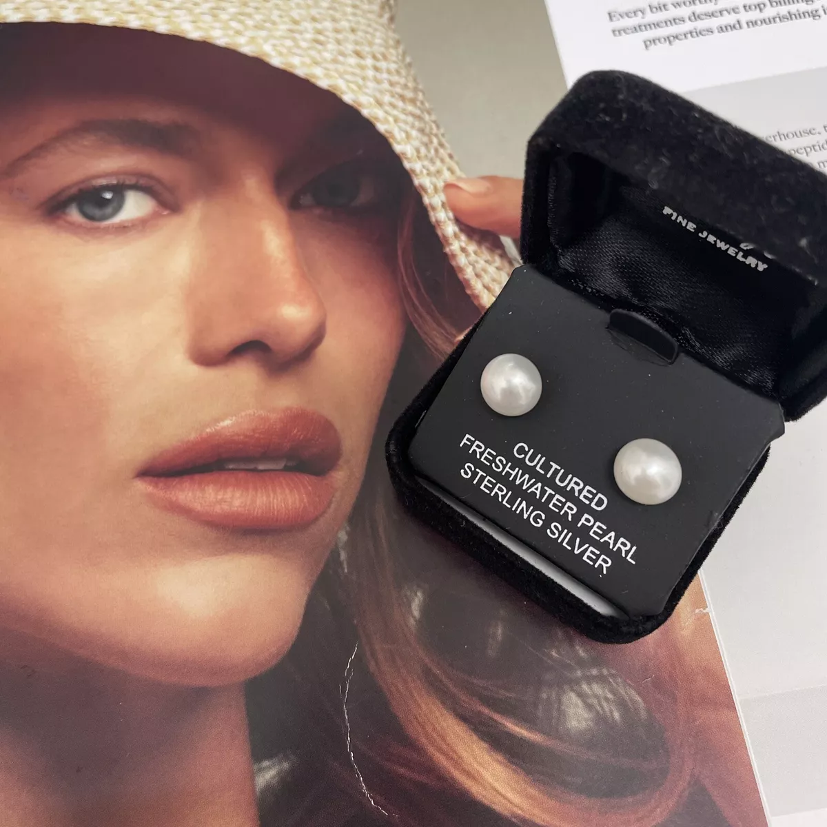 Rh macy and deals co pearl earrings