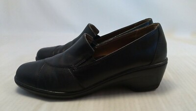 CROFT BARROW (Sense)ability Sole GRETA BLACK Leather Slip
