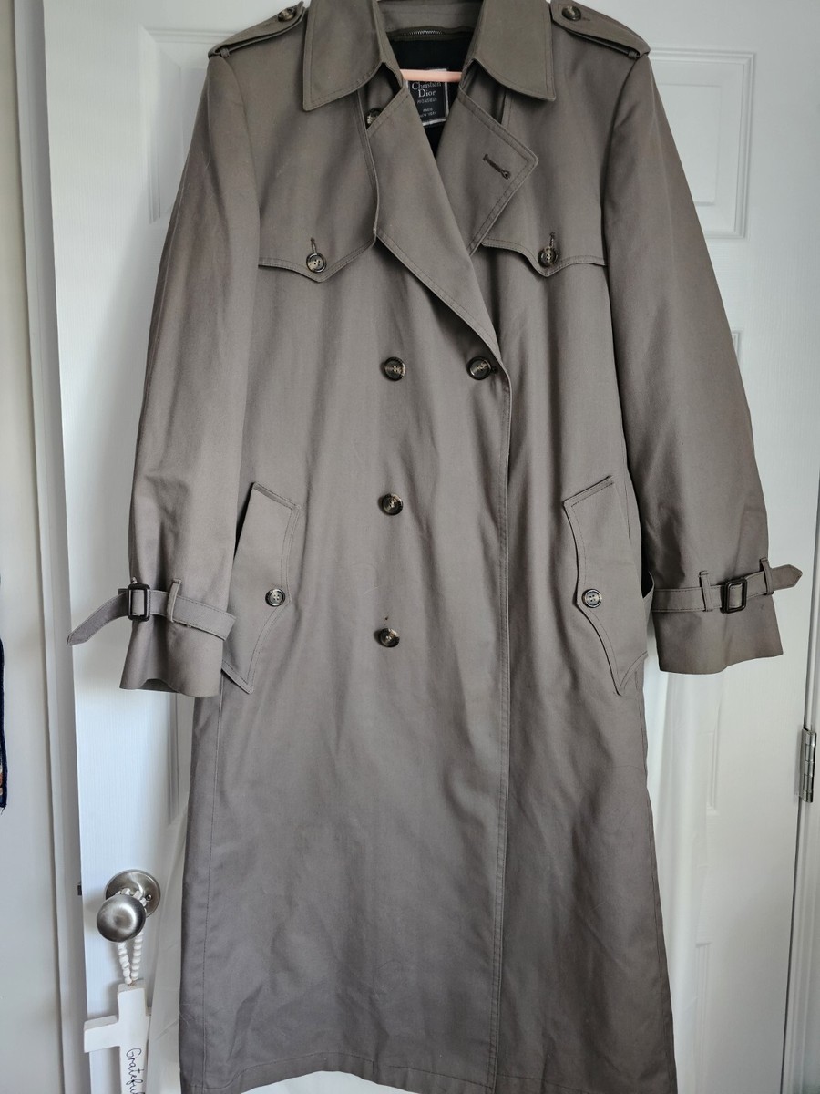 Christian Dior Monsieur トレンチコート 40R VTG Christian Dior Monsieur Trench Coat 40L Button Down And Lined