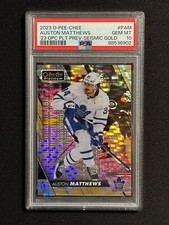 PSA 10 Auston Matthews #P-AM Seismic Gold /25 Preview 2023-24 OPC Platinum