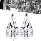Chrome Front Axle Nut Cover For Harley Dyna Electra Road Street Glide FLHX/TR