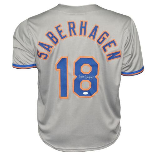 Bret Saberhagen Signed New York Grey Baseball Jersey (JSA) - Afbeelding 1 van 3