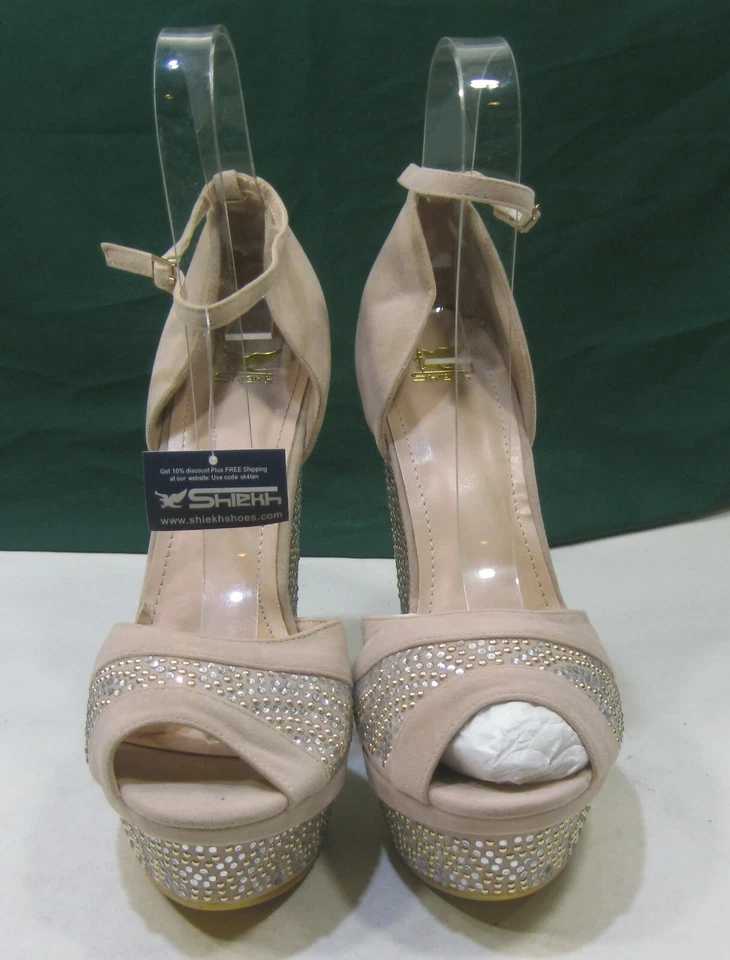 Новый SKINTONE 6 «высокий клиновидный каблук 2» платформы лодыжки ремень сексуальные туфли размер 10 - Изображение 2 из 4