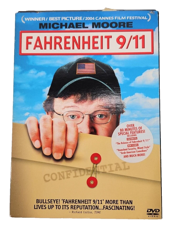 Fahrenheit 9/11 DVD Video Movie Michael Moore Rated R Foto 3 de 4
