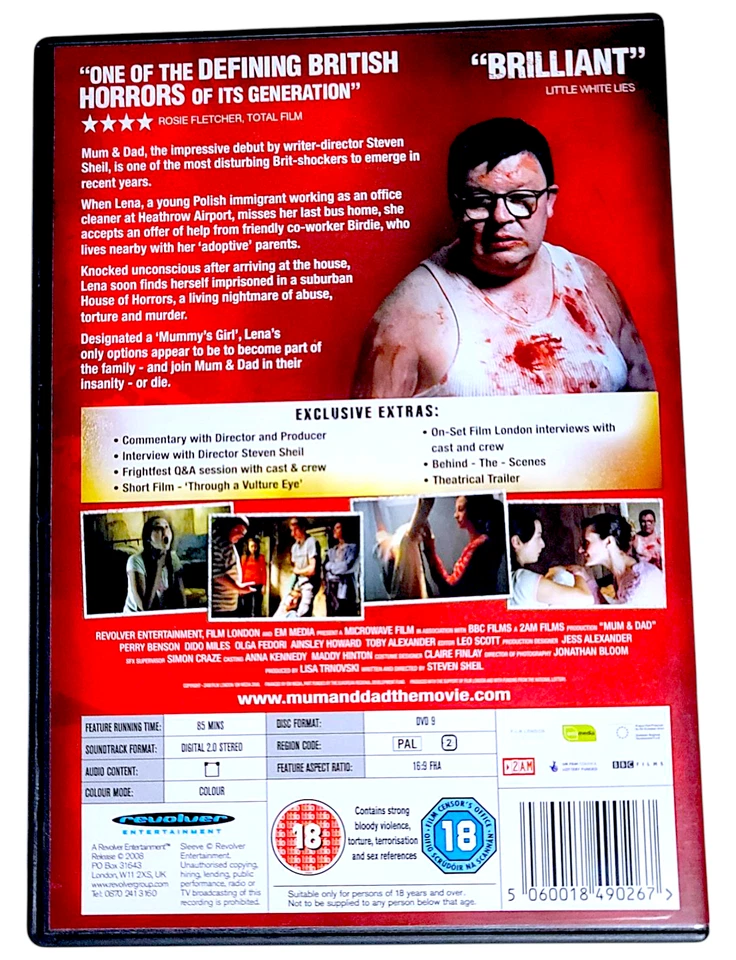 Mum and Dad - 2008 British Horror Thriller DVD - Region 2 - Horrifying & Unique Foto 2 de 2