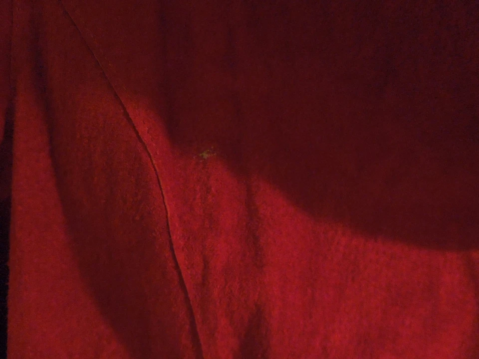 Marsh Landing Red Leather Button Up Shirt Size Medium - Image 2 of 4