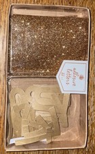 Adhesive Alphabet Chipboard Letters Alphas Gold Glitter Cooper Scrapbook Sticker