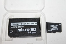 8GB Generic MICRO SDHC sony pro duo ADAPTER miCRO sd ADAPTER  cases