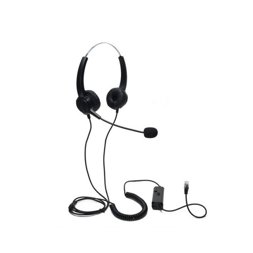 Call Center Corded Telephone Headset Headphone With Microphone For Office - Picture 11 of 12