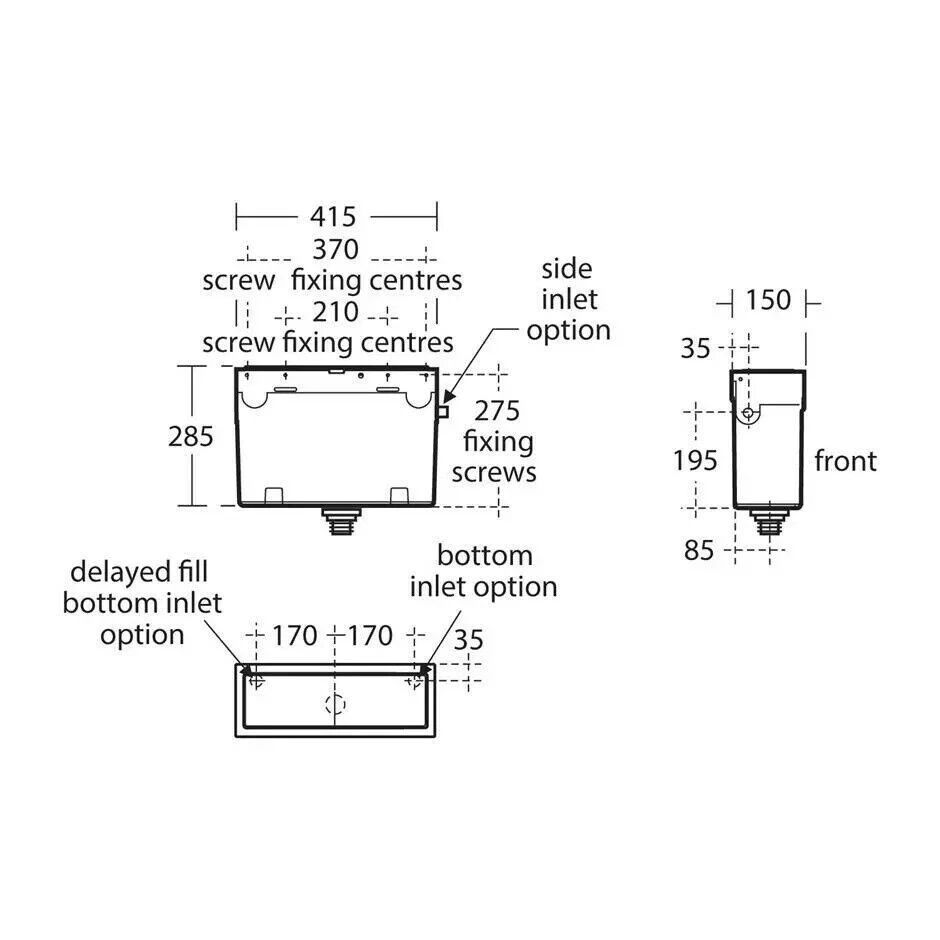 Ideal Standard Conceala 2 Cistern. replacement tank and pipe's.  as per photo - Image 3 of 3