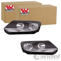 2X VAN Wezel H15 H7 Scheinwerfer SET Links+Rechts Passend FüR VW Tiguan