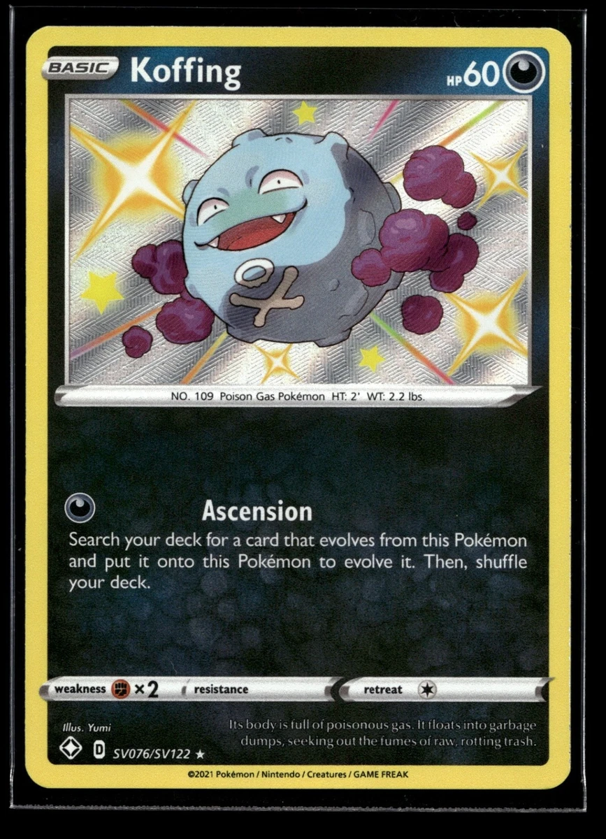Koffing Shiny Holo Rare Shining Fates: Shiny Vault SV076/SV122 NM | eBay