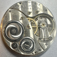 12S ELGIN 479 M 4 17J Adj OF PS Dial Size 14 Pocket Watch Movement To Fix T14