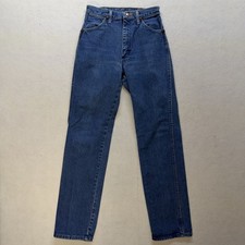 Vintage Wrangler 14MWZG Cowgirl Blue Distressed 5x32 Made in USA Jeans Womens