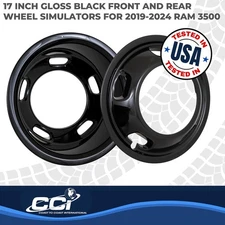 Coast To Coast International Wheel Simulator Set, 17 Inch, Gloss Black, ABS