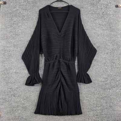 Alexis Dress Small Porscha Mini Knit Black Party Chic Whimsigoth Gothic Romance