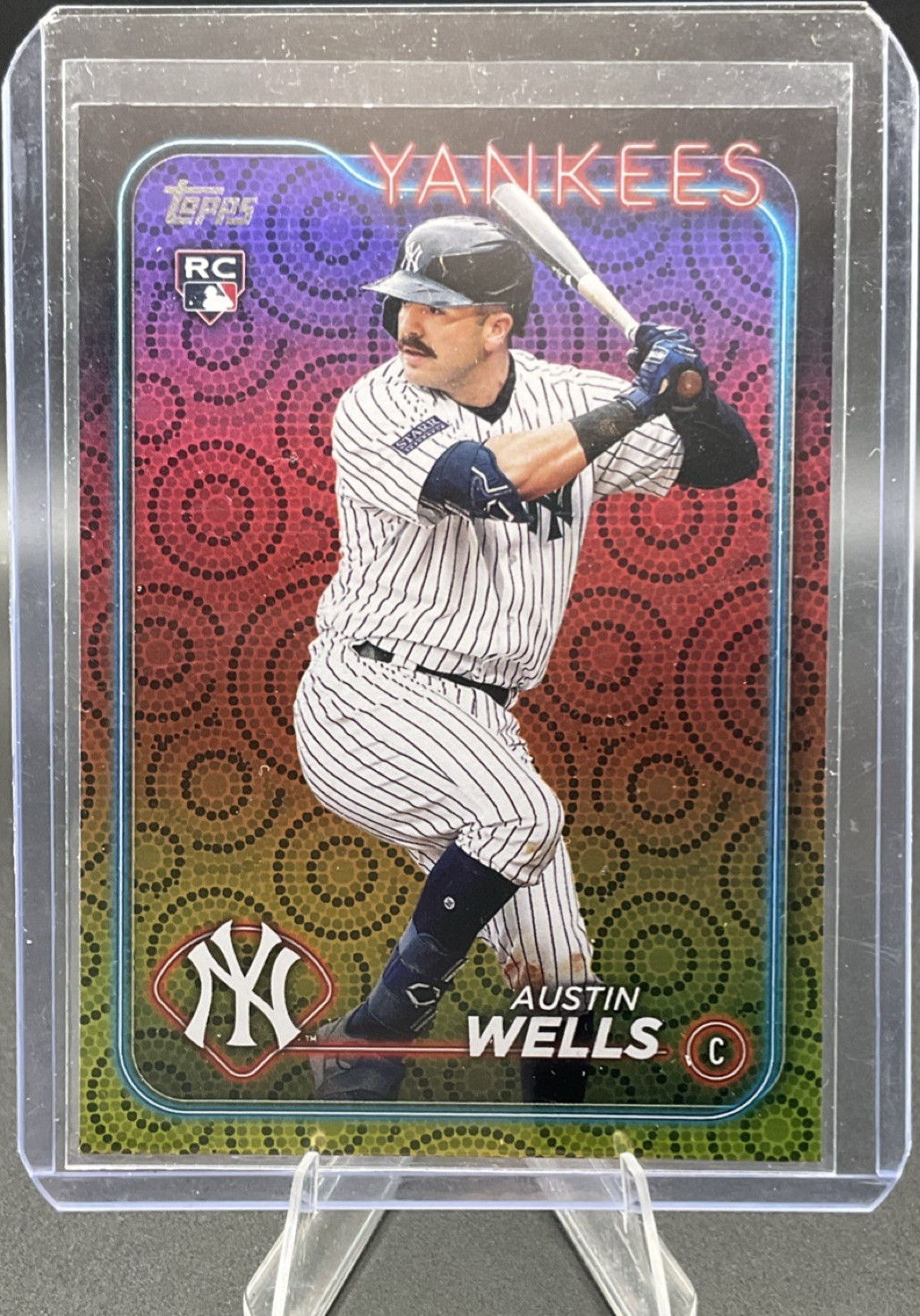 Topps Series 2 2024 Austin Wells Yankees Holiday Rookie Card #624 MLB