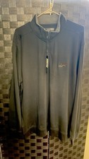 Greg Norman Men's Black XL 1/4 Zip Mock Neck Sweatshirt Embroidered Logo