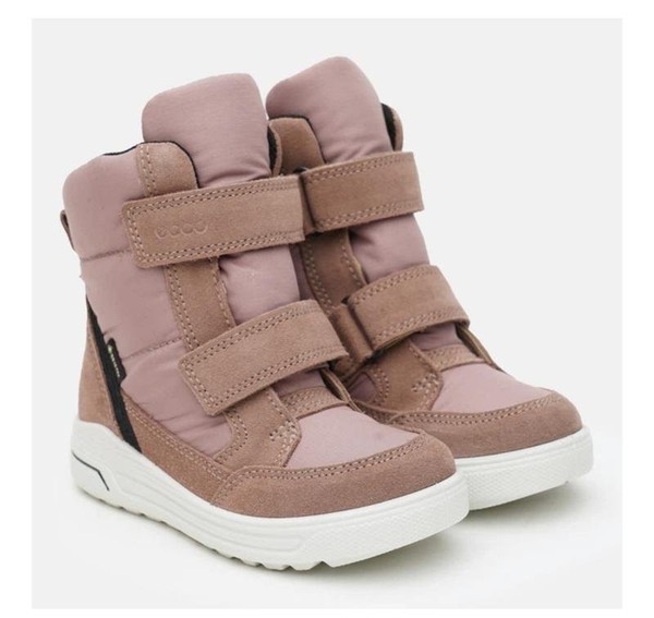 Women Ecco Boots Pink Suede 37