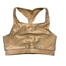 Theatricals dancewear T-back Gold and Tan Dance Costume dance crop top CL NWT