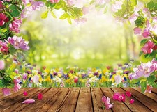 7x5FT Spring Backdrop Spring Backdrops for Photography Floral Backdrop Wall N
