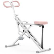 2 in 1 Squat Rowing Machine, Easy Setup and Foldable Exercise Equipment