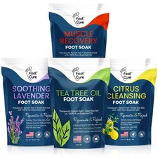 Epsom Salt Foot Soak with Tea Tree Oil for Athletes - Fungal Support