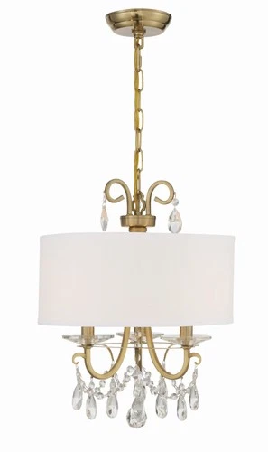 Crystorama Lighting Group 6623-CL-MWP Othello 3 Light 15"W - Gold - Picture 10 of 12