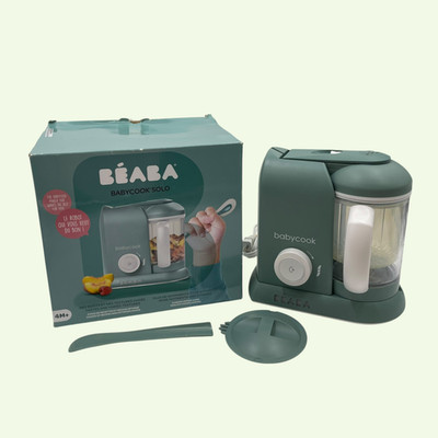 BEABA Babycook Solo 4-in-1 Baby Steam Cooker and Blender - Eucalyptus #U6139