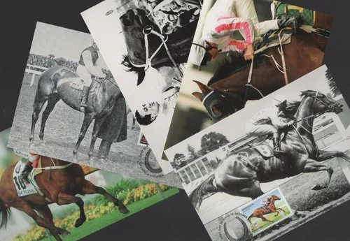 2002 Australia Champions of the Turf Horse Racing Set of 5 Maxi Cards