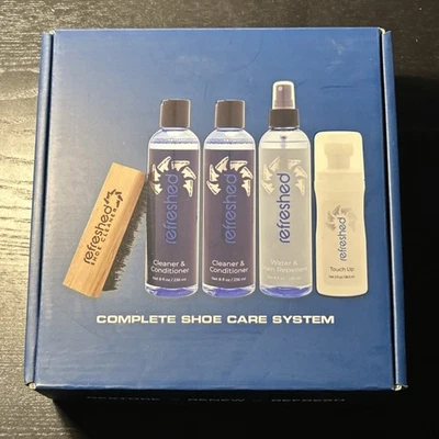 refreshed Complete Schuhpflegesystem Set mit Reiniger, Conditioner & Bürste - Bild 1 von 2