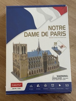 3D Puzzle - Notre Dame De Paris - 53 Teile OVP