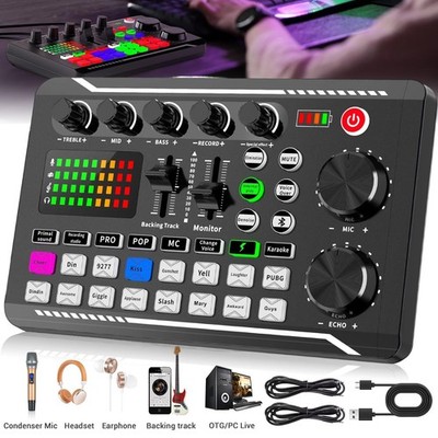 Audio-Interface Audio Mixer Professionell Plug And Play Hochauflösend Für Gaming
