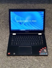 Lenovo Yoga 500-14ACL Red/14" HD/Windows 11 Pro/AMD A8-7410/8GB RAM/120GB SSD.