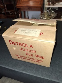 DETROLA ORIGINAL JUNIOR PEE WEE RADIO BOX BOX ONLY