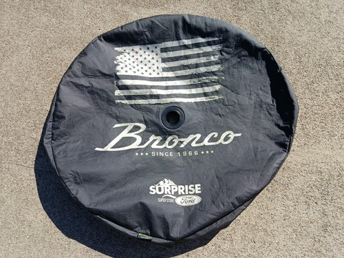 Ford Bronco Raptor OEM? Spare 34" Tire Cover w/ Camera Hole American Flag Dealer