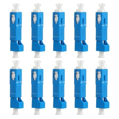 10 Pcs SC to LC Adapter - SingleMode 9/125um SC/UPC Male to LC/UPC Female Hyb...
