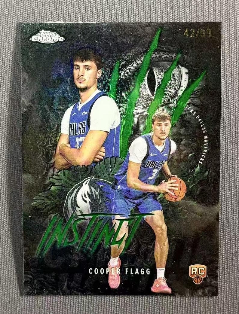 2025-26 Topps Chrome Cooper Flagg RC Rookie Instinct Green /99