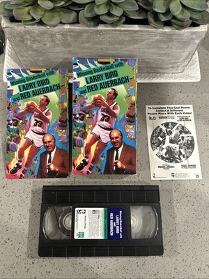 WINNING BASKETBALL WITH LARRY BIRD RED AUERBACH VHS Celtics - Original Inserts
